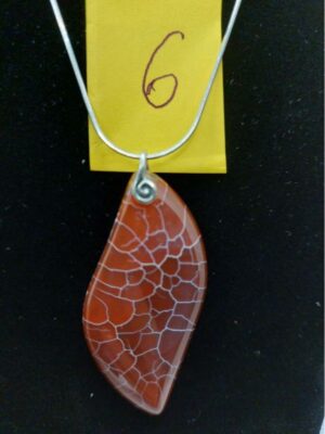 Pendentif Agate orange 6