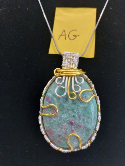 Pendentif Rubis Fuchsite AG 2