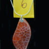 Pendentif bélière avec pierre naturelle agate orange devant article no 6