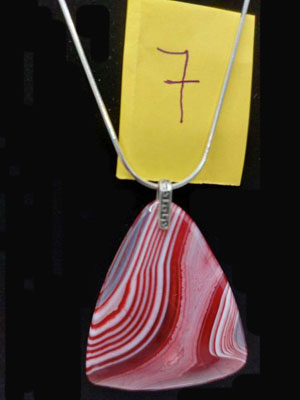 Pendentif Agate rouge