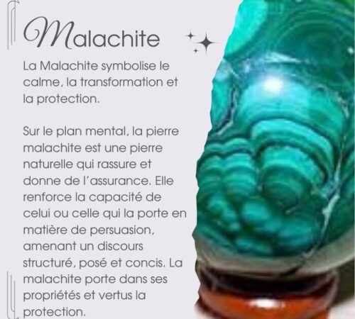Petite malachite — pierre pour le chakra du cœur en lithothérapie à Lausanne avec Véronique Licini