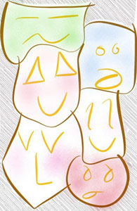 Dessins d'émotions — pour un accompagnement en hypnose