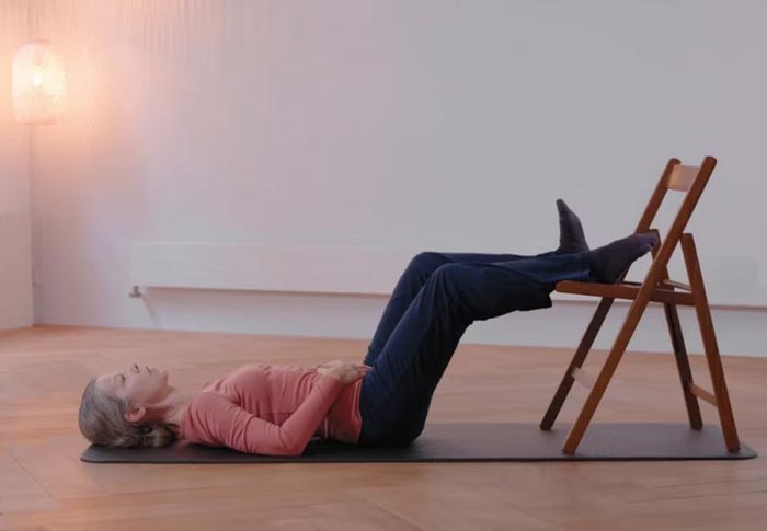 Exercice de pompe veineuse pour drainer les jambes enflées — méthode Ortho-Bionomy