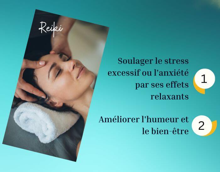 Femme recevant un soin Reiki — Soulager le stress excessif ou l’anxiété à Lausanne avec Véronique Licini