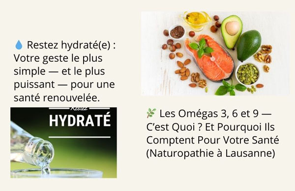 Illustration articles hygiène de vie Véronique Licini Lausanne