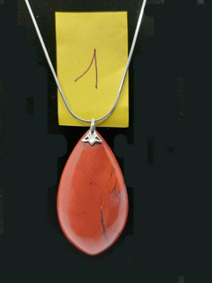 Pendentif Jaspe rouge