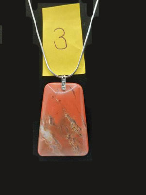 Pendentif Jaspe rouge