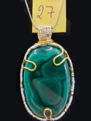Pendentif Malachite