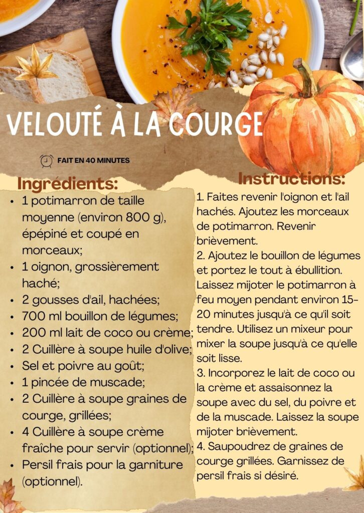 Recette de potimarron — Soins de Vous sur Facebook avec Véronique Licini à Lausanne