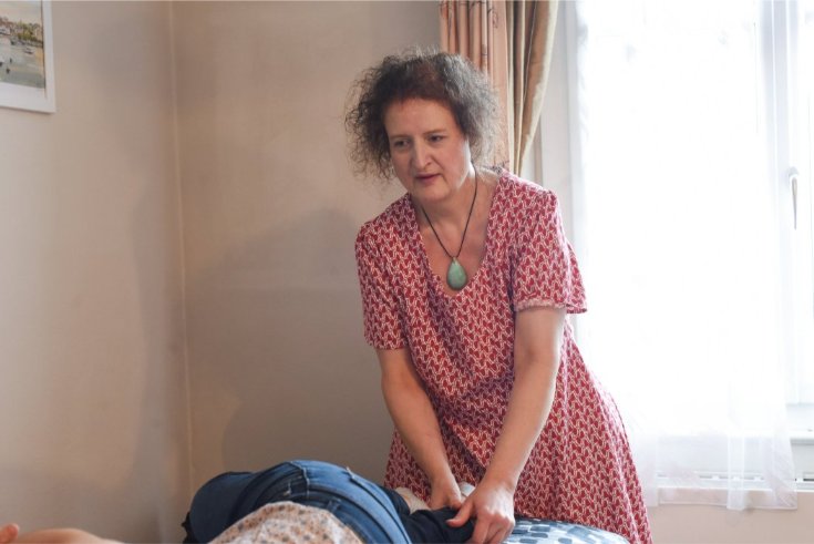 Véronique Licini — soin en Ortho-Bionomy® à Lausanne, pied, pour libérer les tensions musculaires